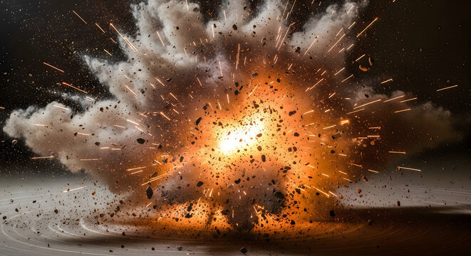 Bright fireworks exploding in the night sky during a vibrant national day celebration event in the city