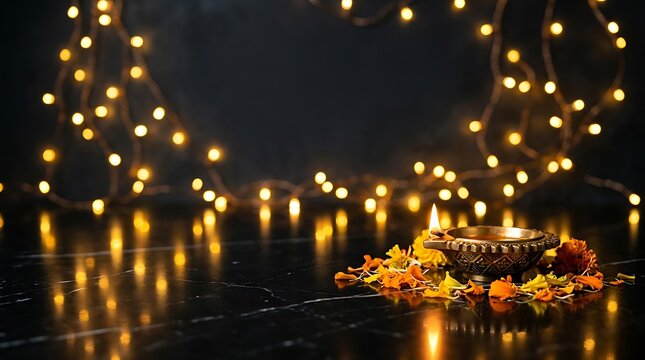 Beautiful illuminated lanterns float on the river during the yi peng festival