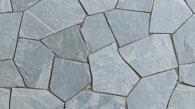 Grey blue flagstone irregular paving