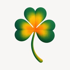 Fototapeta premium Vibrant clover with gradient colors.