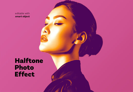 Halftone Photo Effect