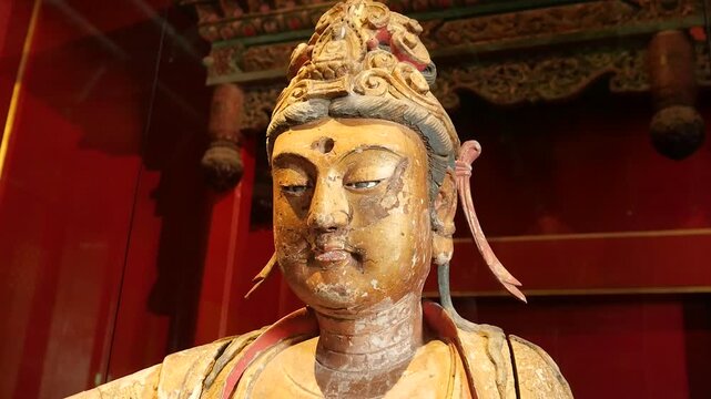 Ancient Buddhist Statue in the Forbidden City, Beijing, China