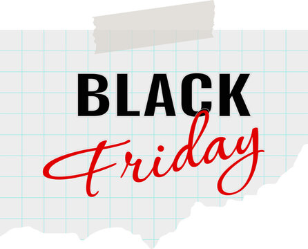 Black Friday. Special offers. Sale. Discount. Design templates. Paper design with lines, cells, place for text background. Vector