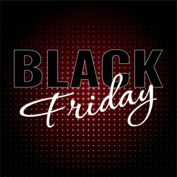 Black Friday. Special offers, sale and discount. Design templates. Futuristic halftone background. Vector