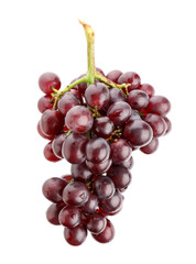 Naklejka premium Bunch of fresh ripe grapes isolated on white