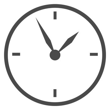 A clock with the hands at the numbers 3 and 9