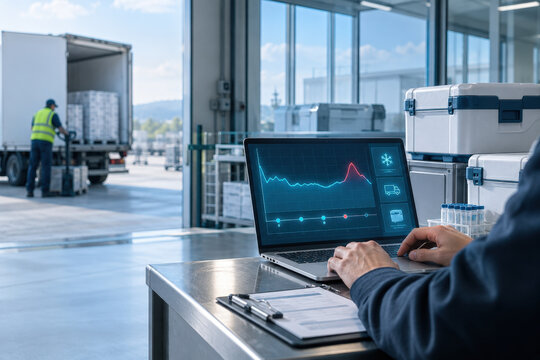 Cold Chain Excursion Alert Dashboard in a Bright Logistics Workspace