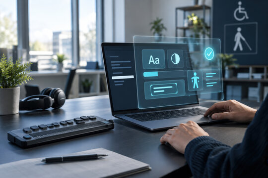 Digital Accessibility Audit Dashboard in a Modern Product Workspace