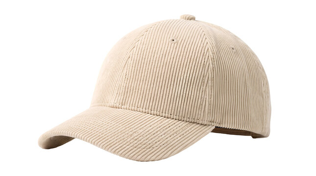 Beige baseball cap made of plastic building blocks