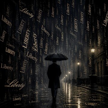 man with umbrella 