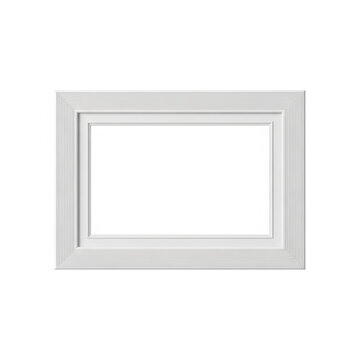 Minimalist white picture frame with clean edges