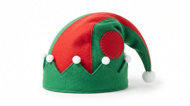 Isolated elf hat