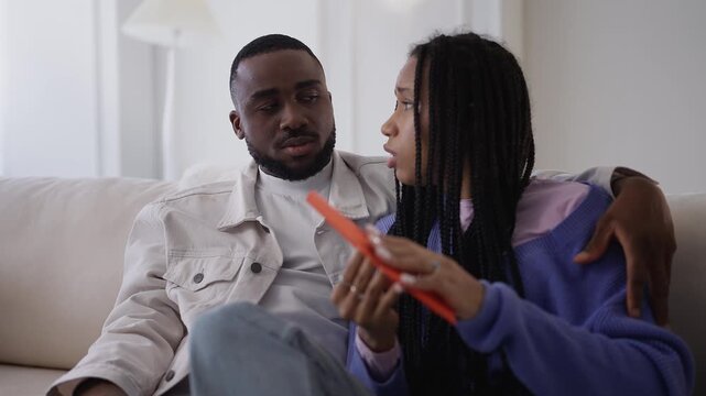 Young Black couple shocked after reading letter about visa revocation at home