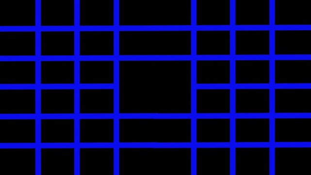 blue transition with vertical bar counter animation