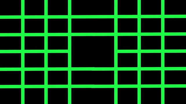 green stripe transition with vertical animation