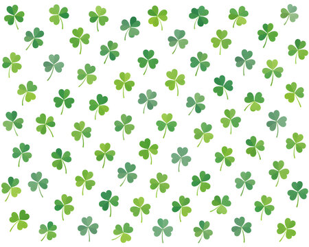 Clover Leaf Illustration Pattern