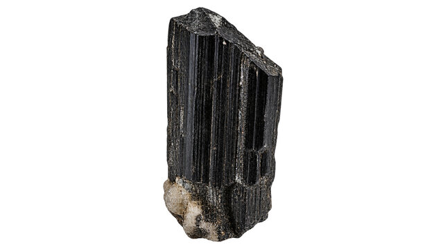 Dark mineral crystal specimen on black background