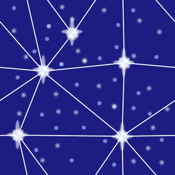 Abstract digital blue and white pattern