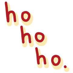 Ho ho ho typography © Adzani