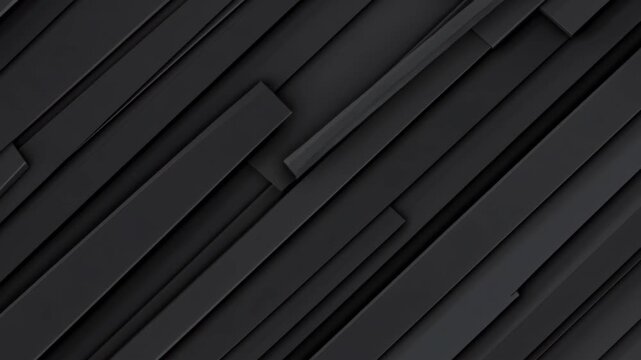 Dark Geometric Overlap: A monochromatic composition featuring overlapping dark rectangular shapes arranged diagonally, creating a modern and abstract visual texture.