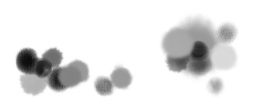 丸や煙、しぶき背景素材、手書き、墨で描いた抽象的なライン模様