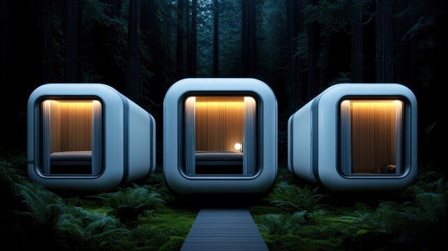 Modular Cabins in Serene Forest Setting: A Trend in Eco-Friendly Retreats