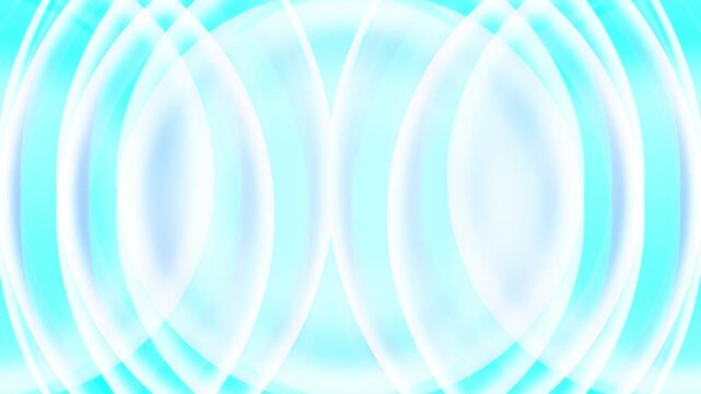Cyan White Ripple Lens Kaleidoscope Background