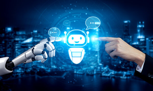 AI chatbot supports smart communication with users, providing automated answers and support through digital interaction bubbles Vouch