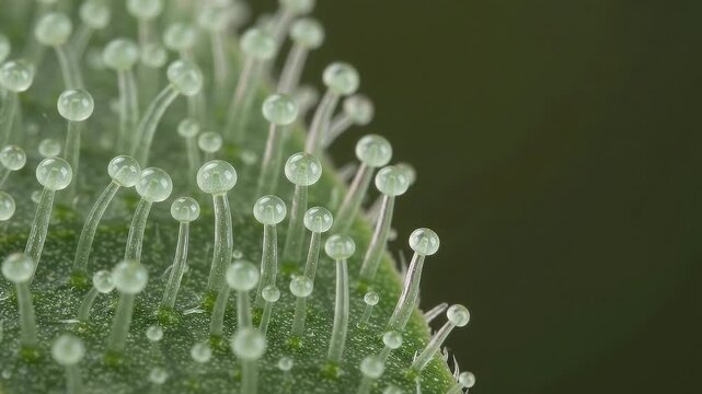 Glandular Trichome Canopy and Leaf Epidermal Micro-Forest