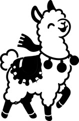 Fototapeta premium animals cartoon mascot collection for Christmas holiday design 