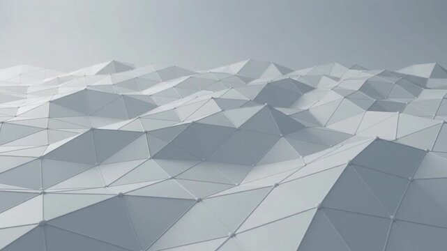 Corporate clean white low poly background loop a VSRExport