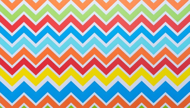 Colorful chevron pattern background with vibrant zigzag stripes