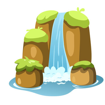 set of waterfall