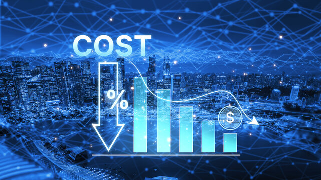 Cost reduction and cost saving through digital transformation, business cost optimization, operational cost reduction, financial saving, and resource efficiency strategies for business success. Spline