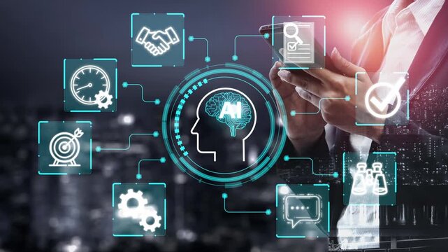 Modern Business Concept with Artificial Intelligence and Technology Integration in a Corporate Setting Supporting Data-Driven Decisions and Innovations. Entropy.