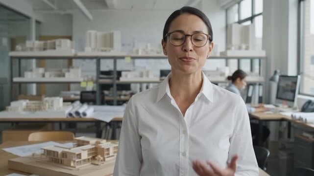 Architect discusses design principles in office setting