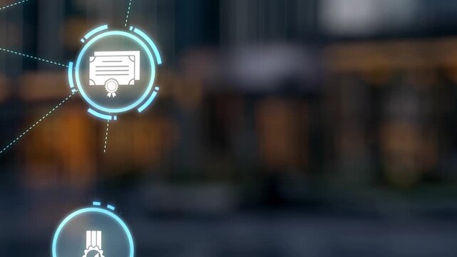 Quality approval and certification icons showing verified badge, standard check, award, trophy, inspection, rating, quality management, guarantee, trust, and compliance. Gist