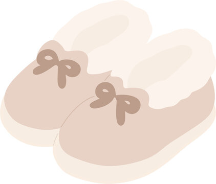 Winter Ugg Boots Flat Vector Illustration