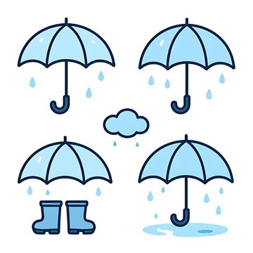 umbrella and rain