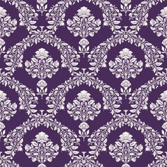 Fototapeta premium Regal Ivory Scallop Arch Damask Print