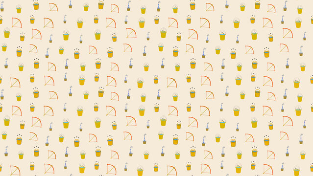 Bow and Arrow and Water Bucket Pattern