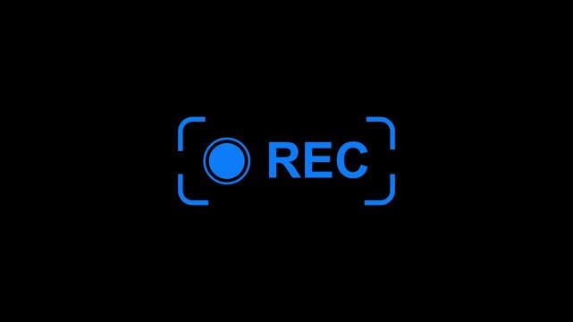 A simple, modern icon representing recording, typically shown as a red circle inside a rounded square or circle outline, symbolizing audio or video capture.