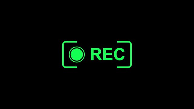 REC icons with a red dot, ideal for recording and media design purposes. Rec icons. of record buttons. video recording
