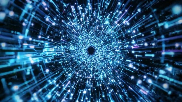 Technology abstract design background with glowing lines and patterns