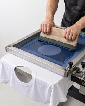 Screen Printing a Custom T-Shirt with Squeegee