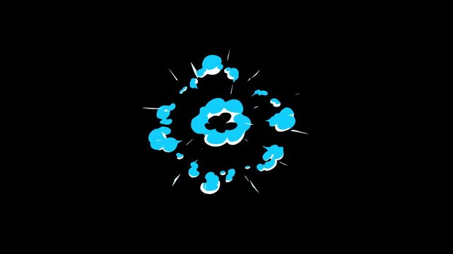 Flash FX liquid explosion, spark energy burst, hand drawn comic elements, liquid smoke blast, energy light effect bursts on black screen background.