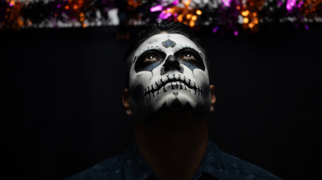 scary halloween skeleton