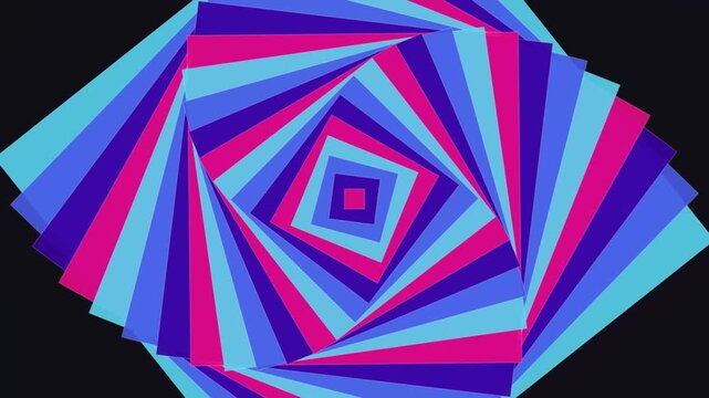 Colorful Geometric Spiral Art Patterns