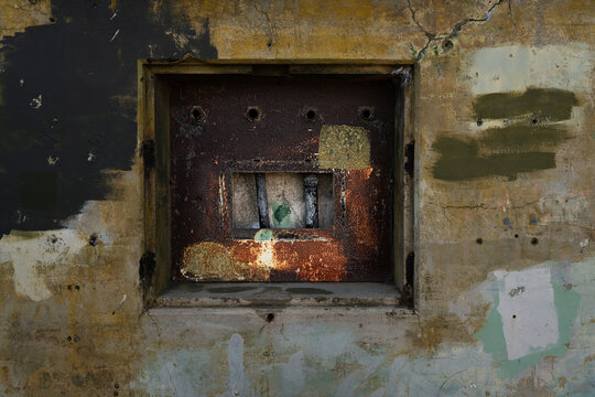 Abstract view of a bunker from the past