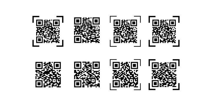 QR code symbols for quick response information scanning and digital access.